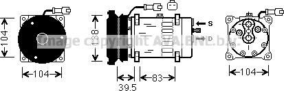 Ava Quality Cooling CLK004 - Компрессор кондиционера autospares.lv