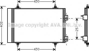 Ava Quality Cooling CN5240 - Конденсатор кондиционера autospares.lv