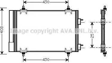 Ava Quality Cooling CN5230D - Конденсатор кондиционера autospares.lv