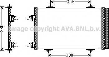 Ava Quality Cooling CN 5272 - Конденсатор кондиционера autospares.lv