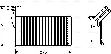 Ava Quality Cooling CN 6082 - Теплообменник, отопление салона autospares.lv