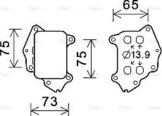 Ava Quality Cooling CN3309 - Масляный радиатор, двигательное масло autospares.lv