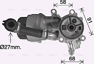 Ava Quality Cooling CN3307H - Масляный радиатор, двигательное масло autospares.lv