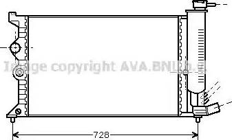 Ava Quality Cooling CN 2067 - Радиатор, охлаждение двигателя autospares.lv