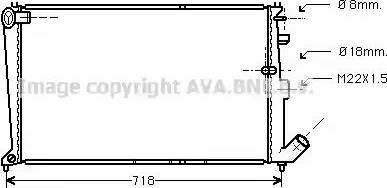 Ava Quality Cooling CN 2010 - Радиатор, охлаждение двигателя autospares.lv