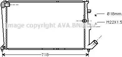 Ava Quality Cooling CN2018 - Радиатор, охлаждение двигателя autospares.lv