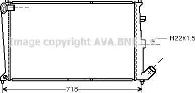 Ava Quality Cooling CN2017 - Радиатор, охлаждение двигателя autospares.lv