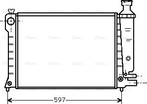 Ava Quality Cooling CN 2036 - Радиатор, охлаждение двигателя autospares.lv