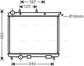 Ava Quality Cooling CN 2190 - Радиатор, охлаждение двигателя autospares.lv