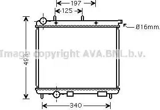 Ava Quality Cooling CNA2190 - Радиатор, охлаждение двигателя autospares.lv