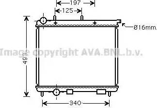 Ava Quality Cooling CN 2189 - Радиатор, охлаждение двигателя autospares.lv