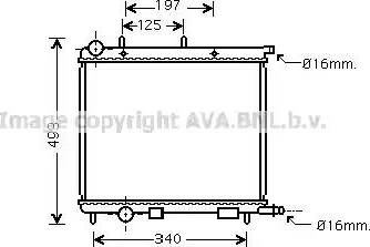 Ava Quality Cooling CNA2188 - Радиатор, охлаждение двигателя autospares.lv