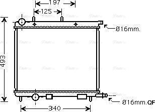 Ava Quality Cooling CN 2188 - Радиатор, охлаждение двигателя autospares.lv