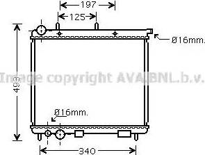 Ava Quality Cooling CN 2187 - Радиатор, охлаждение двигателя autospares.lv