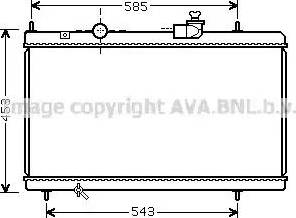 Ava Quality Cooling CN 2228 - Радиатор, охлаждение двигателя autospares.lv