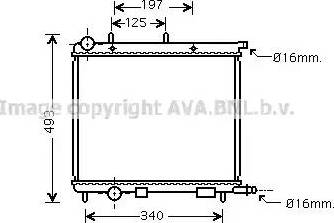 Ava Quality Cooling CN 2227 - Радиатор, охлаждение двигателя autospares.lv