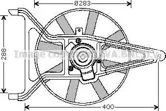 Ava Quality Cooling CN 7542 - Вентилятор, охлаждение двигателя autospares.lv