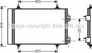Ava Quality Cooling CNA5240 - Конденсатор кондиционера autospares.lv