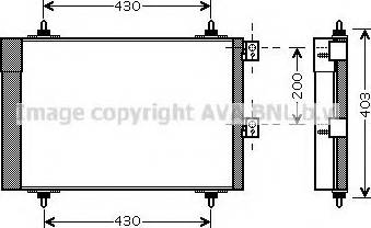 Ava Quality Cooling CNA5241 - Конденсатор кондиционера autospares.lv