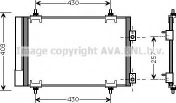 Ava Quality Cooling CNA5231 - Конденсатор кондиционера autospares.lv