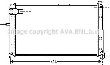 Ava Quality Cooling CNA2074 - Радиатор, охлаждение двигателя autospares.lv