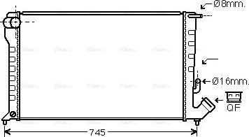 Ava Quality Cooling CNA2194 - Радиатор, охлаждение двигателя autospares.lv