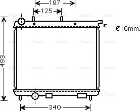 Ava Quality Cooling CNA2189 - Радиатор, охлаждение двигателя autospares.lv