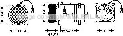 Ava Quality Cooling CN K161 - Компрессор кондиционера autospares.lv