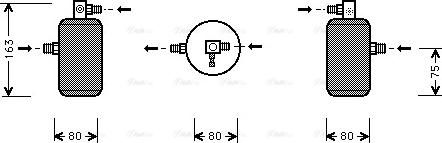 Ava Quality Cooling CN D163 - Осушитель, кондиционер autospares.lv