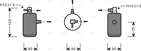 Ava Quality Cooling CN D162 - Осушитель, кондиционер autospares.lv