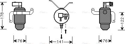 Ava Quality Cooling CN D183 - Осушитель, кондиционер autospares.lv