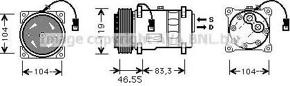 Ava Quality Cooling CN K019 - Компрессор кондиционера autospares.lv