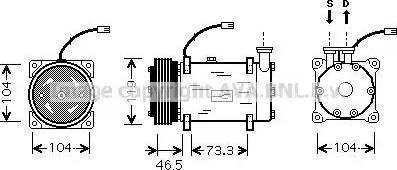 Ava Quality Cooling CN K030 - Компрессор кондиционера autospares.lv