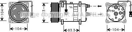 Ava Quality Cooling CN K023 - Компрессор кондиционера autospares.lv