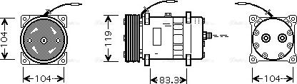 Ava Quality Cooling CN K176 - Компрессор кондиционера autospares.lv