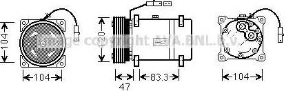 Ava Quality Cooling CN K178 - Компрессор кондиционера autospares.lv