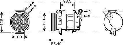 Ava Quality Cooling CN K251 - Компрессор кондиционера autospares.lv