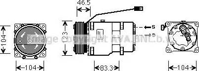 Ava Quality Cooling CN K257 - Компрессор кондиционера autospares.lv