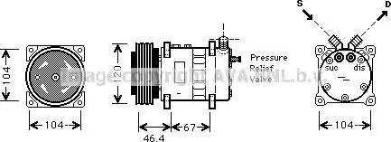 Ava Quality Cooling CN K210 - Компрессор кондиционера autospares.lv
