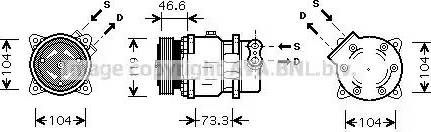 Ava Quality Cooling CN K218 - Компрессор кондиционера autospares.lv