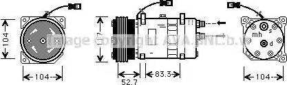 Ava Quality Cooling CN K222 - Компрессор кондиционера autospares.lv