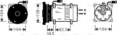 Ava Quality Cooling CPK001 - Компрессор кондиционера autospares.lv