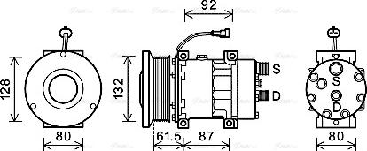 Ava Quality Cooling CPAK011 - Компрессор кондиционера autospares.lv