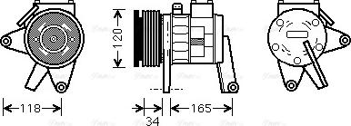 Ava Quality Cooling CRAK063 - Компрессор кондиционера autospares.lv