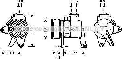 Ava Quality Cooling CR K065 - Компрессор кондиционера autospares.lv