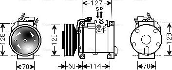 Ava Quality Cooling CRK112 - Компрессор кондиционера autospares.lv