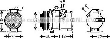 Ava Quality Cooling CRK129 - Компрессор кондиционера autospares.lv