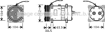 Ava Quality Cooling CSK002 - Компрессор кондиционера autospares.lv