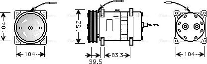 Ava Quality Cooling CSAK002 - Компрессор кондиционера autospares.lv