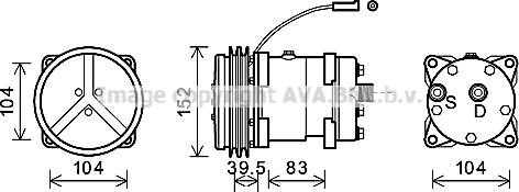 Ava Quality Cooling CSK020 - Компрессор кондиционера autospares.lv